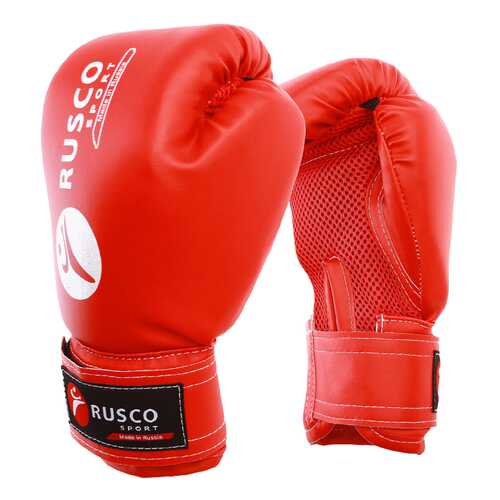 Перчатки боксерские RUSCO SPORT кож.зам. 8 Oz цвет красный RuscoSport в Спортмастер