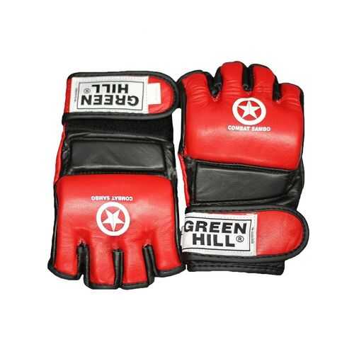 Перчатки для MMA Green Hill Combat Sambo MMR-0027, к/з, красные (L) в Спортмастер