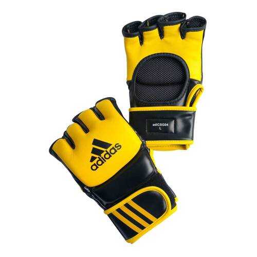 Перчатки для смешанных единоборств Adidas Ultimate Fight желто-черные L в Спортмастер