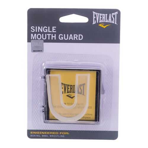 Капа Everlast Single 4405E, 1-челюстная, прозрачная, в коробке в Спортмастер