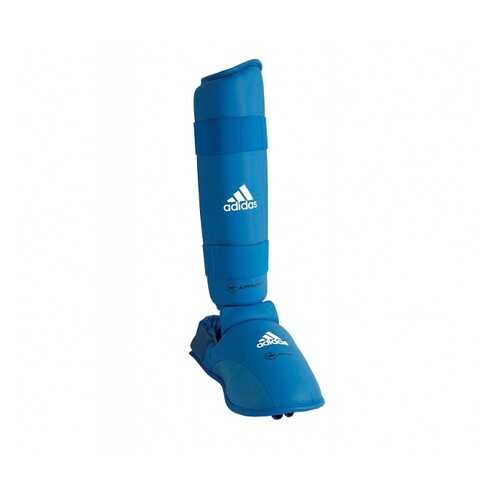 Защита голени и стопы Adidas WKF Shin & Removable Foot синяя M в Спортмастер