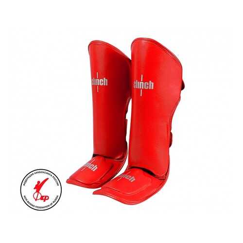 Защита голени и стопы Clinch Shin Instep Guard Kick красная XL в Спортмастер