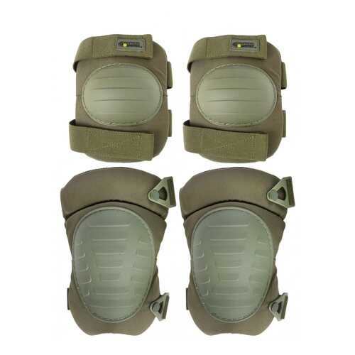 Защита колена и локтя Kamukamu 700864 оливковые One Size в Спортмастер