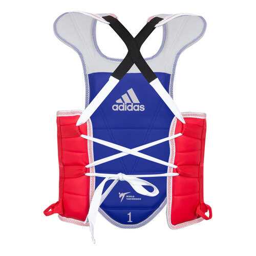 Защита корпуса двухсторонняя Adidas Adult Body Protector Reversible WT сине-красная M в Спортмастер