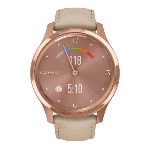 Спортивные наручные часы Garmin Vivomove Luxe Rose Gold/Light Sand в Спортмастер