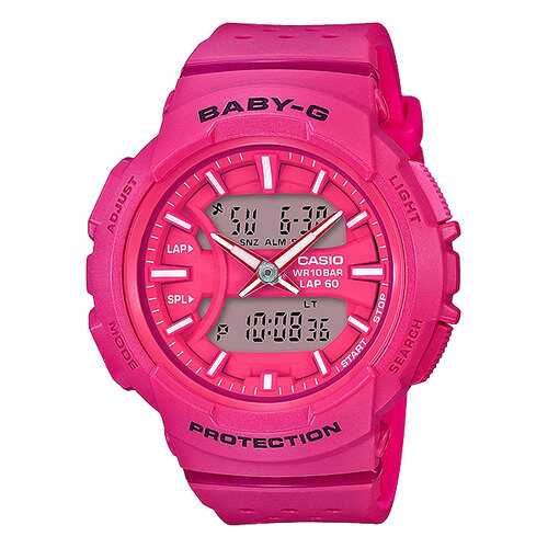 Японские спортивные наручные часы Casio Baby-G BGA-240-4A с хронографом в Спортмастер