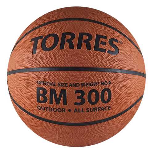 Баскетбольный мяч Torres BM300 B00015 №5 brown в Спортмастер