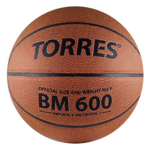 Баскетбольный мяч Torres BM600 B10026 №6 brown в Спортмастер
