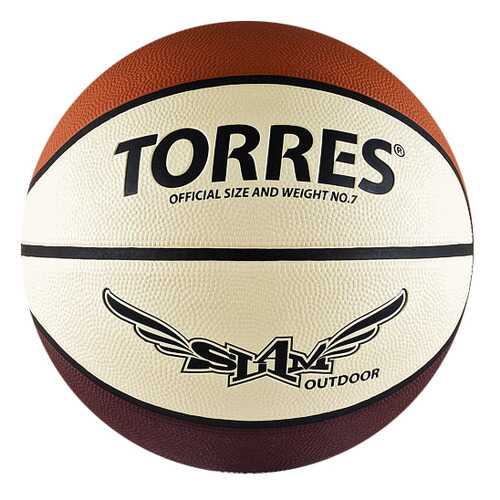 Баскетбольный мяч Torres Slam B00067 №7 brown/white в Спортмастер