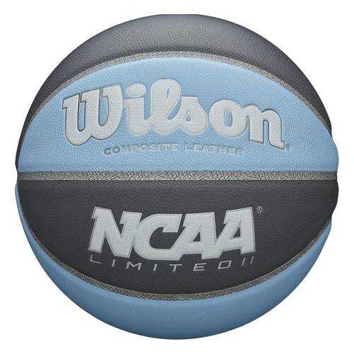 Мяч баскетбольный Wilson NCAA Limited II, 7, голубой, тренировочный, клееный в Спортмастер