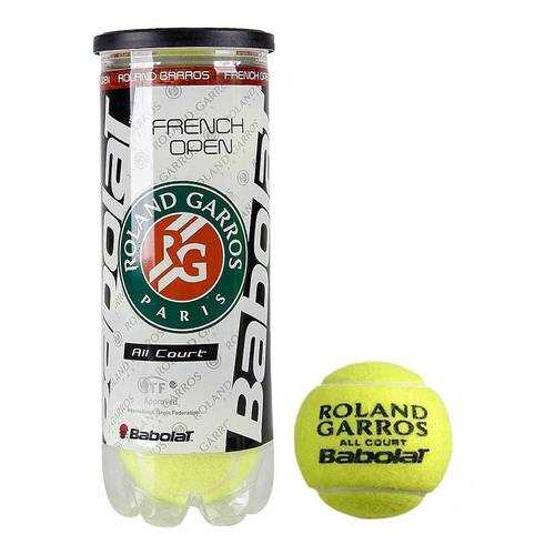 Мяч теннисный Babolat French Open All Court, желтый в Спортмастер