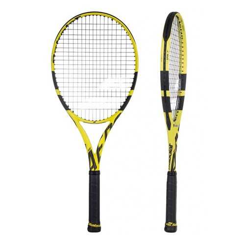 Ракетка для большого тенниса Babolat Pure Aero 2019 E3B6 синяя/желтая в Спортмастер