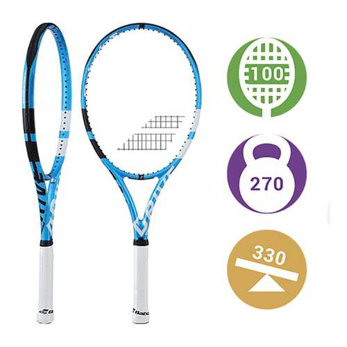 Ракетка для большого тенниса Babolat Pure Drive Lite 2018 синяя в Спортмастер
