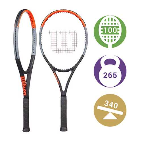 Ракетка для большого тенниса Wilson Clash 100UL 6DE2 синяя/красная в Спортмастер