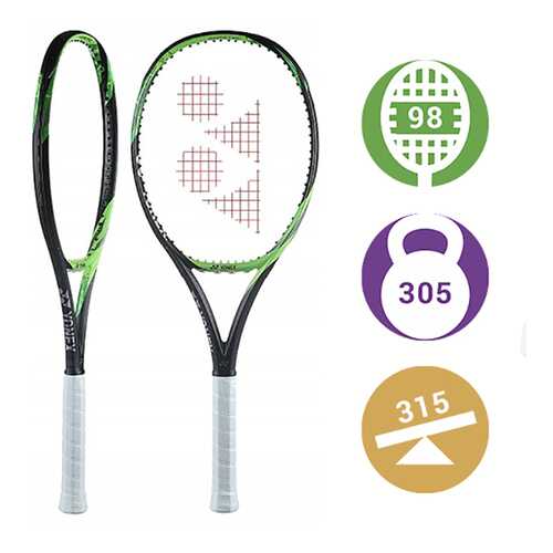 Ракетка для большого тенниса Yonex Ezone 98 зеленая/черная в Спортмастер