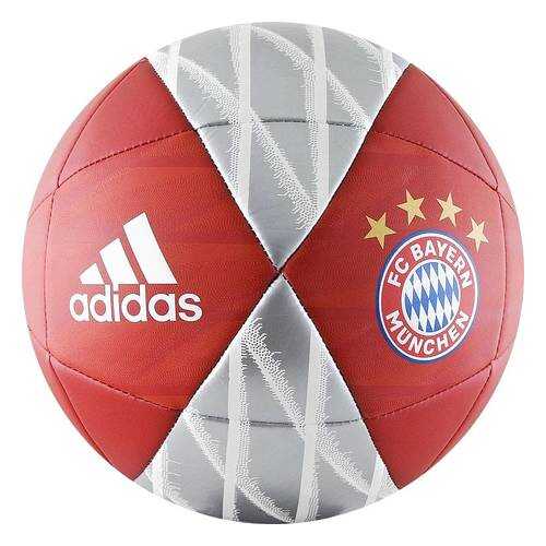 Футбольный мяч Adidas Capitano FC Bayern №5 fcb true red/red/white/silver metallic в Спортмастер