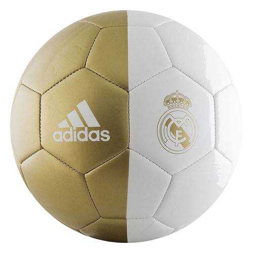 Футбольный мяч Adidas Capitano Real Madrid №5 white/dark footbal gold в Спортмастер