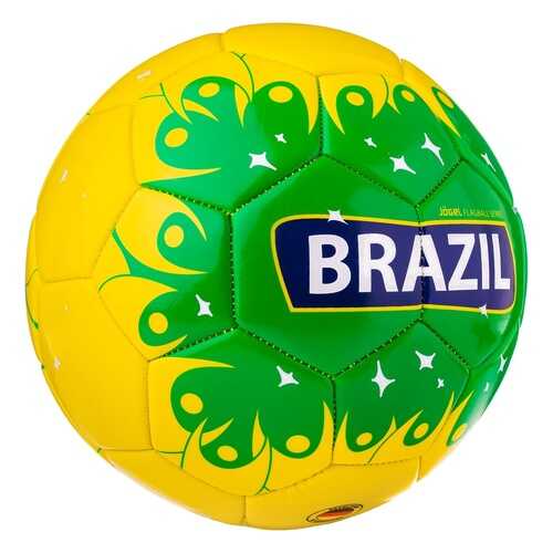 Футбольный мяч Jogel Brazil №5 yellow/green в Спортмастер