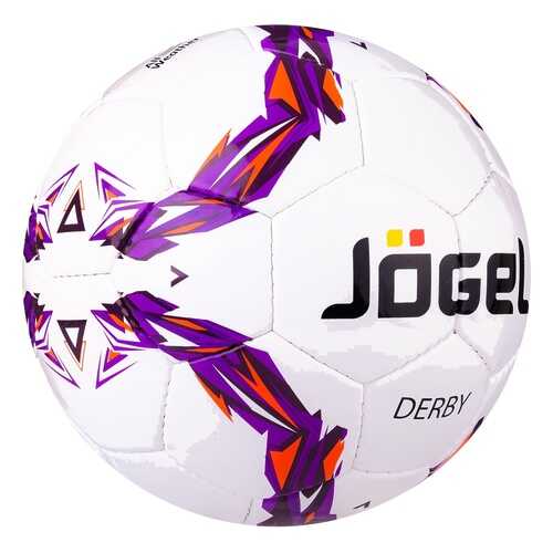 Футбольный мяч Jogel JS-560 Derby №3 white/violet в Спортмастер