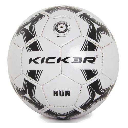 Футбольный мяч Kicker Kicker Run №5 white/black в Спортмастер