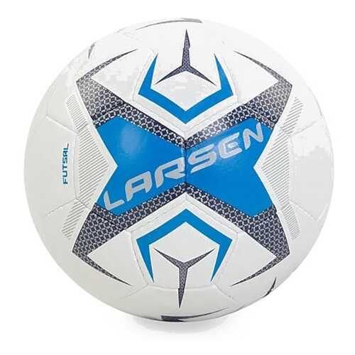 Футбольный мяч Larsen Futsal №4 white/blue в Спортмастер