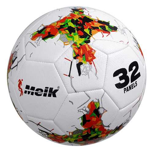 Футбольный мяч Meik 109 D26071-2 №5 white/orange/green в Спортмастер