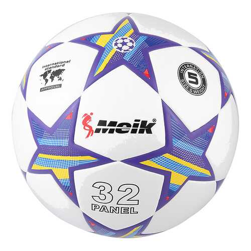 Футбольный мяч Meik 98 R18028-2 №5 white/light blue в Спортмастер