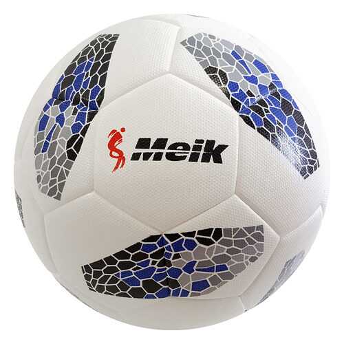 Футбольный мяч Meik C33390-1 №5 black/light blue/grey в Спортмастер