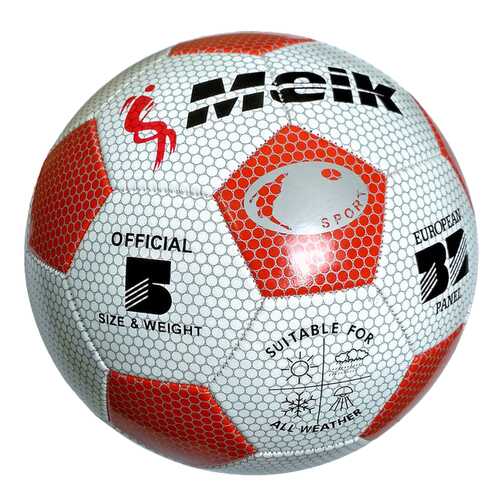 Футбольный мяч Meik R18024 №5 white/red в Спортмастер