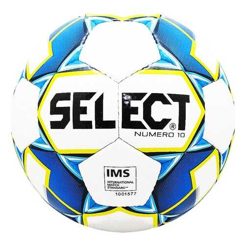 Футбольный мяч Select Numero 10 Ims №5 белый/желтый/синий в Спортмастер