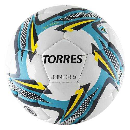 Футбольный мяч Torres Junior №5 white/blue в Спортмастер