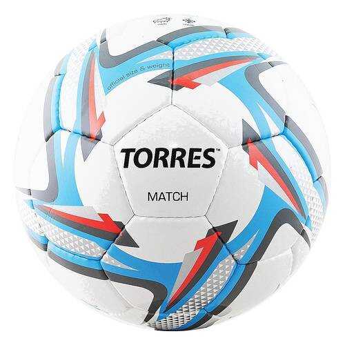 Футбольный мяч Torres Match SS18 №5 white/blue в Спортмастер