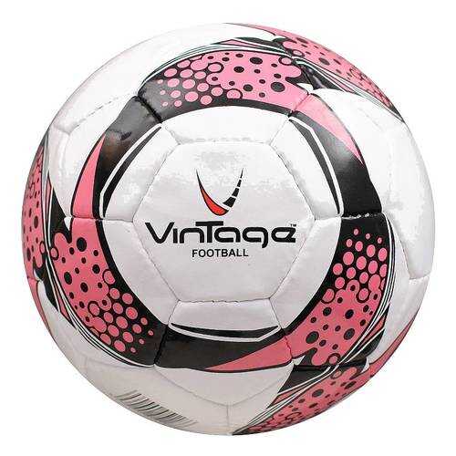 Футбольный мяч Vintage Football 118 №5 white/pink/black в Спортмастер