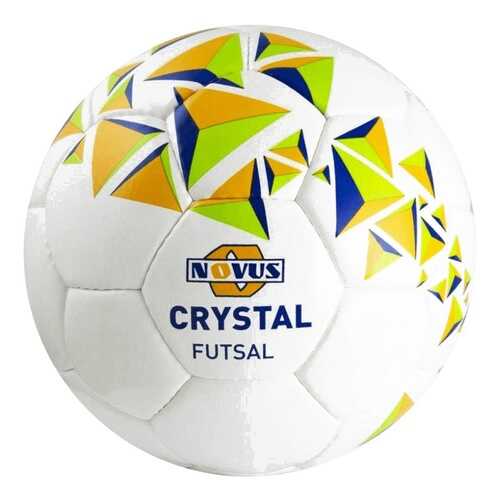 Футзальный мяч Novus Crystal Futsal №4 белый/оранжевый/синий в Спортмастер