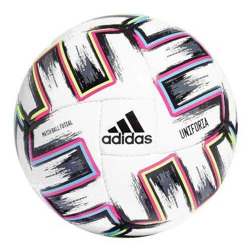 Мяч футзальный Adidas Euro 20 Uniforia Pro Sala, 4, белый, профессиональный, ручная сшивка в Спортмастер