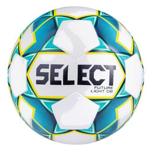 Select Мяч футбольный Future Light DB 811119, №4 белый/бирюзовый/желтый - 4 в Спортмастер