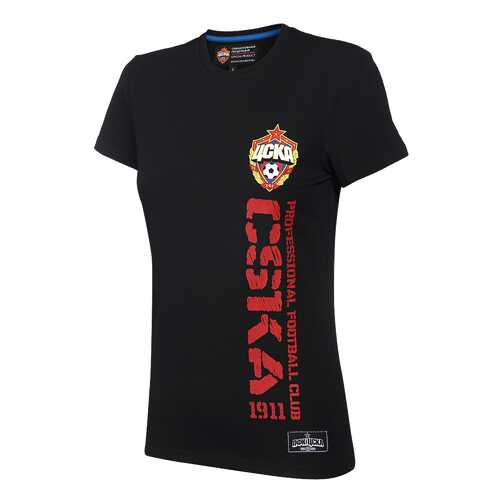 Футболка ПФК ЦСКА 1633006, черная, XL в Спортмастер
