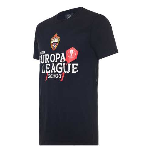 Футболка ПФК ЦСКА Europa League, черная, L в Спортмастер