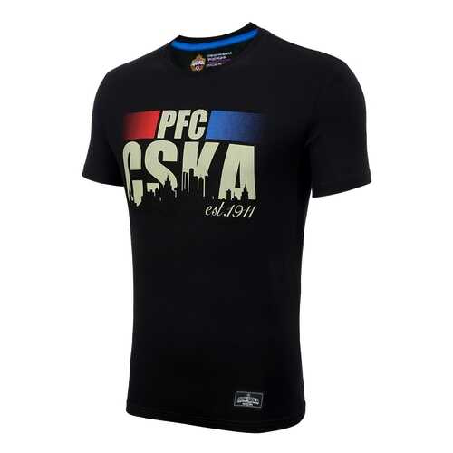 Футболка ПФК ЦСКА PFC CSKA est. 1911 1734031, черная, M в Спортмастер