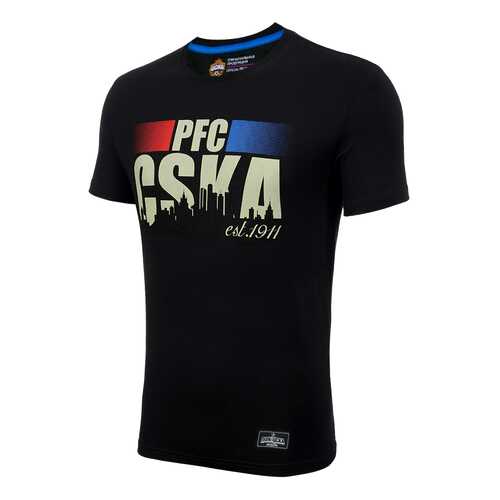 Футболка ПФК ЦСКА PFC CSKA est. 1911, черная, 140 см в Спортмастер