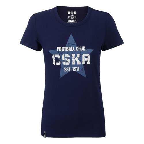Футболка ПФК ЦСКА Звезда, синяя, L в Спортмастер