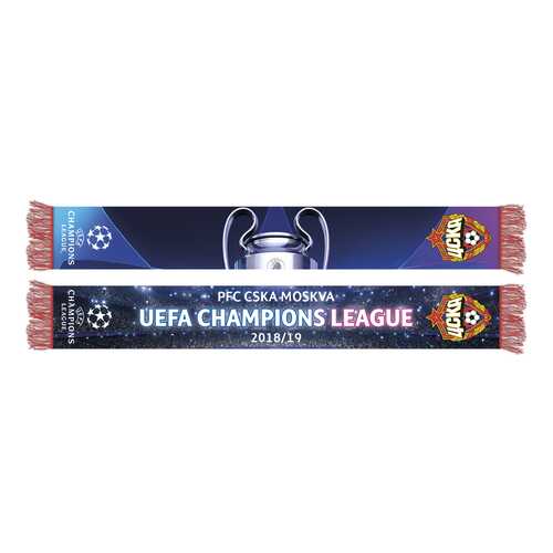 Шарф ПФК ЦСКА Champions League 2018/2019 красный/синий в Спортмастер