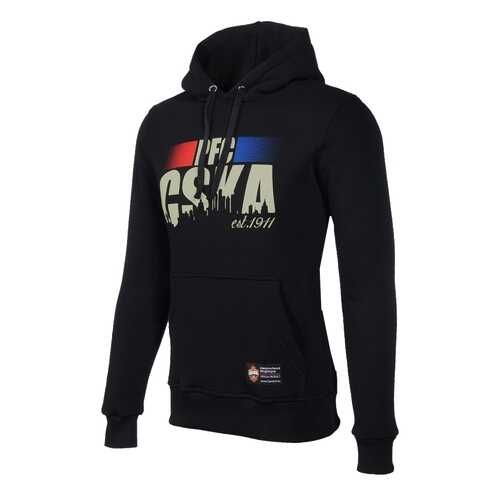 Толстовка ПФК ЦСКА PFC CSKA est.1911, черная, S в Спортмастер