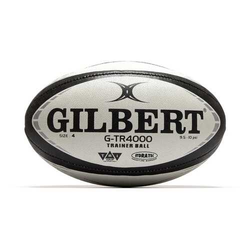 Мяч для регби Gilbert G-TR4000, 4, белый/черный в Спортмастер