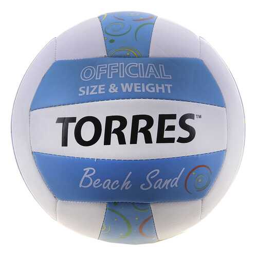 Волейбольный мяч Torres Beach Sand №5 sand blue в Спортмастер