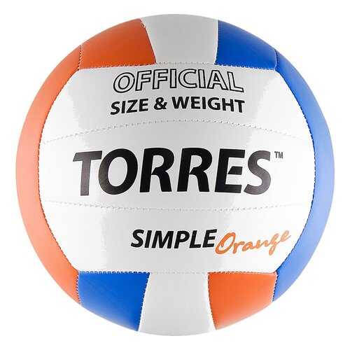 Волейбольный мяч Torres Simple №5 simple orange в Спортмастер