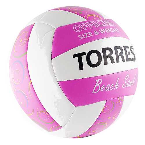 Волейбольный мяч Torres Torres Beach Sand Pink №5 pink в Спортмастер