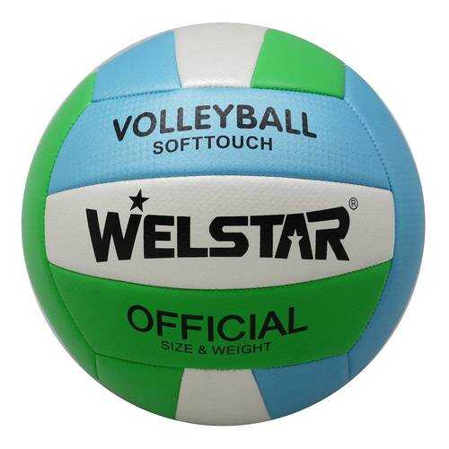 Волейбольный мяч Welstar VMPVC4333E №5 blue/green/grey в Спортмастер