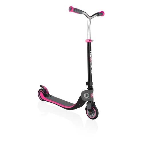 Самокат Globber Foldable Flow 125 black/pink в Спортмастер