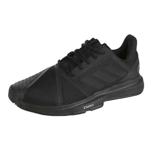 Кроссовки Adidas Court Jam Bounce M, core black /core black/carbon, 48 EU в Спортмастер